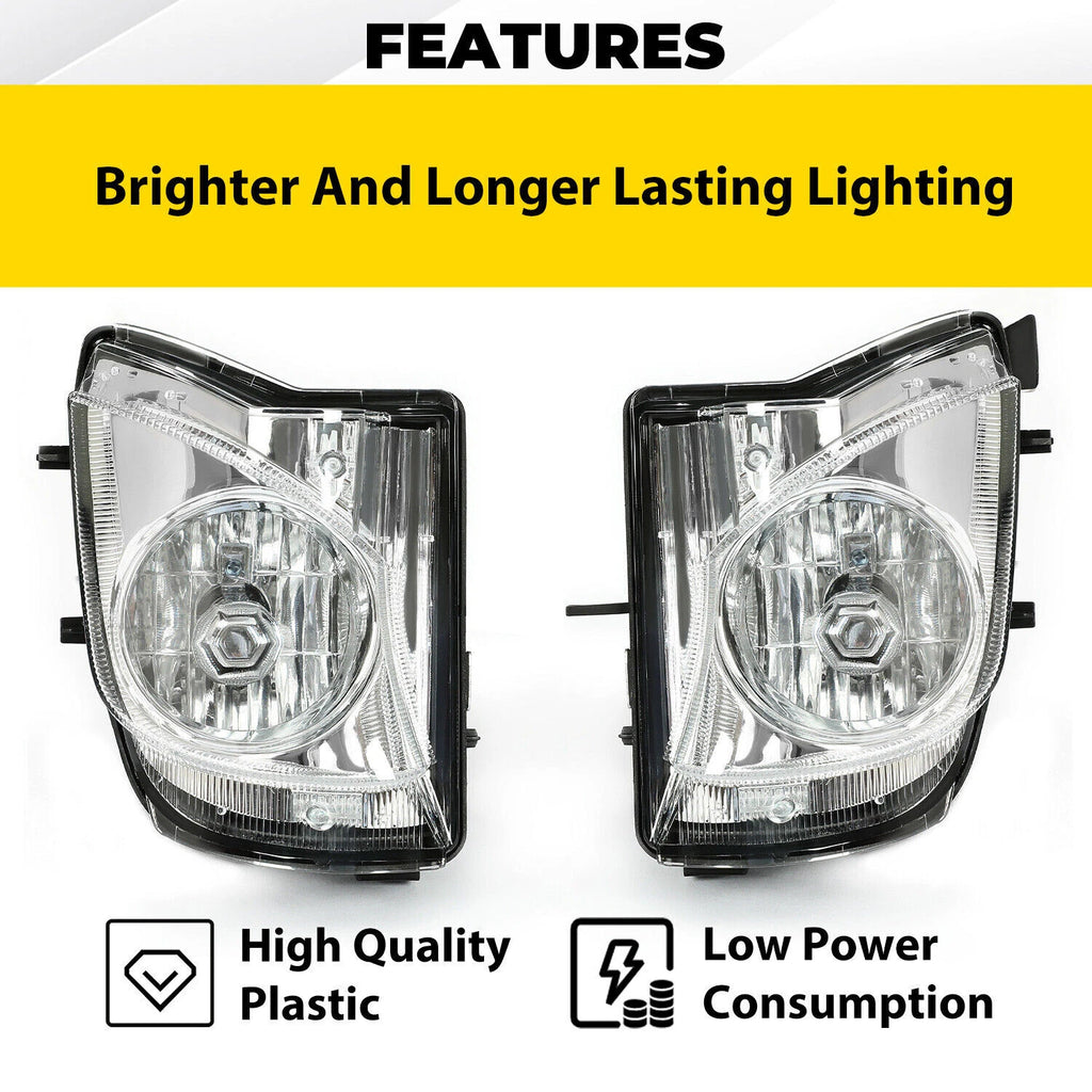Pair Fog Lights for Lexus IS250 IS350 (2006–2010) - Clear, with Bulbs