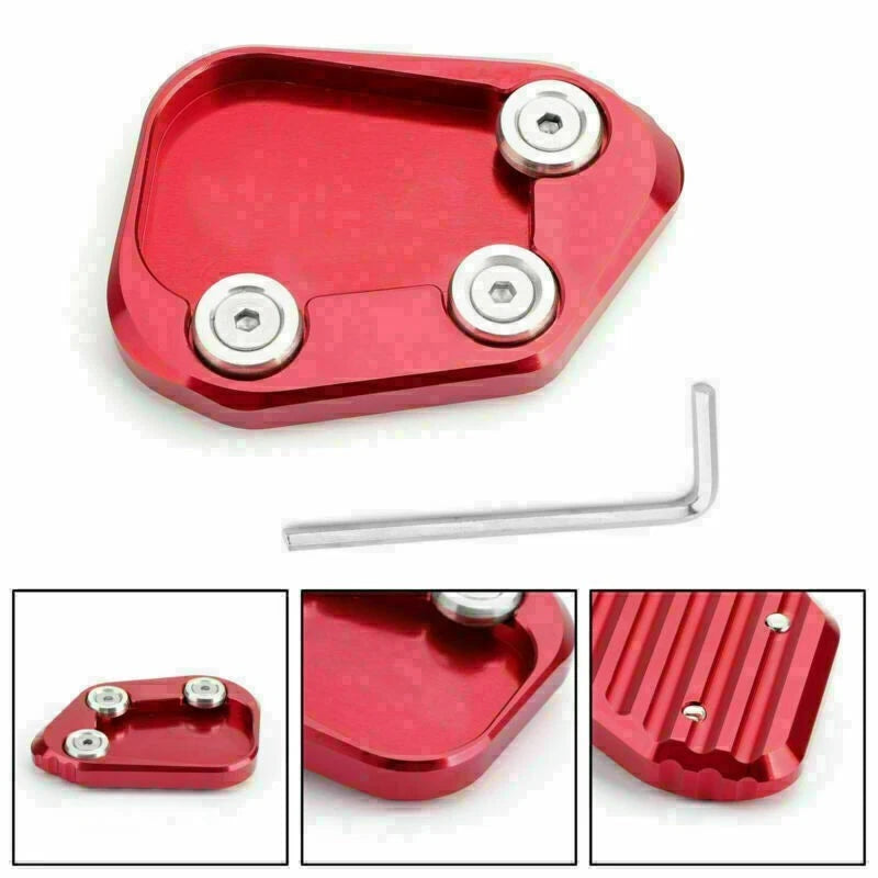 Kickstand Pad Extension Plate for Honda CBR250RR (2017–2018) Red