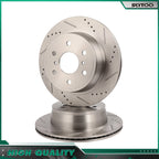 Rear Drilled Slotted Brake Rotors for Cadillac Escalade GMC Yukon (2007–2020)