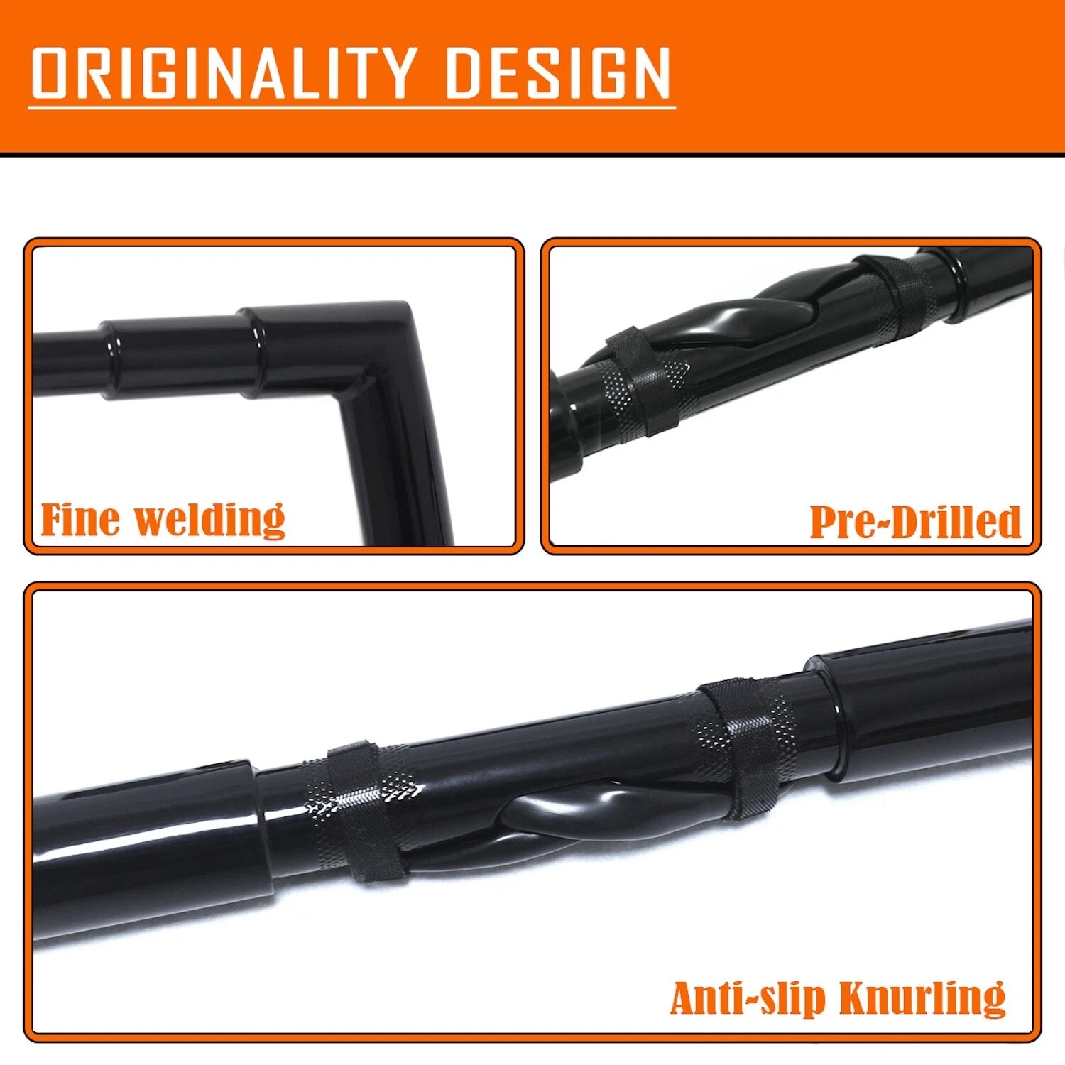 16" Black Prewired Pre-drilled Handlebar for Harley Road King FLHR (2014–2015)