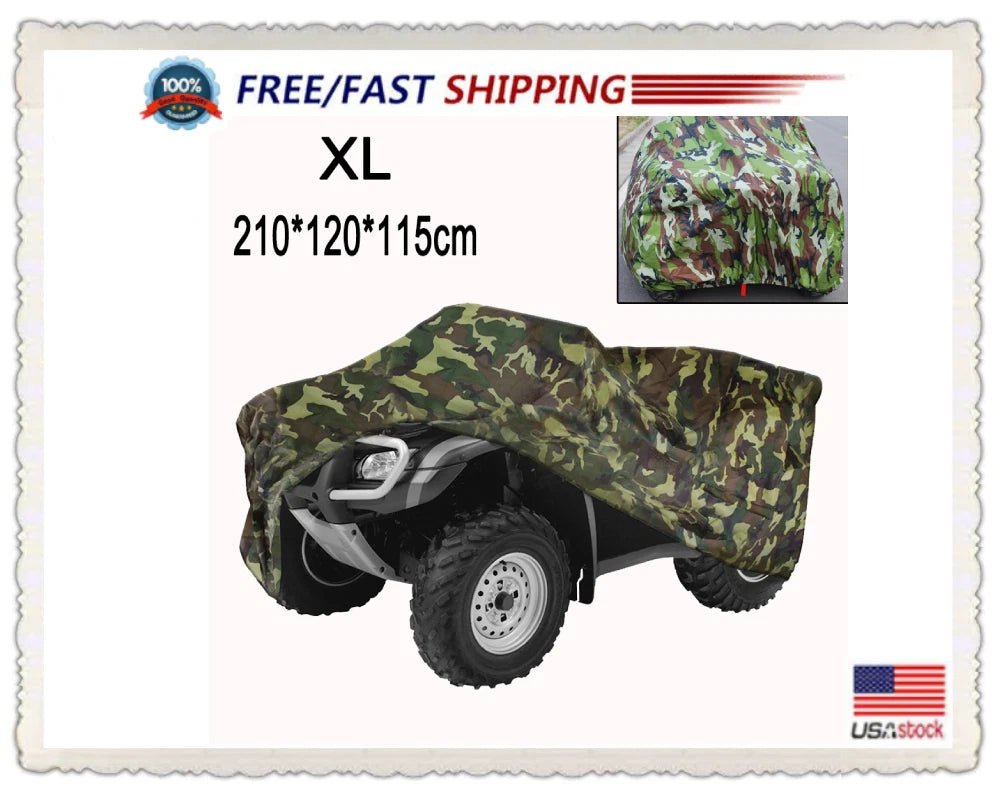 ATV Cover Waterproof UV Rain Dust Protector Universal