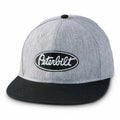 Flatbill Snapback Cap for Peterbilt Trucks (Black & Gray)