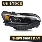 Full LED Headlight for Jeep Cherokee (2019–2023) Passenger Right Side w/ Bulb