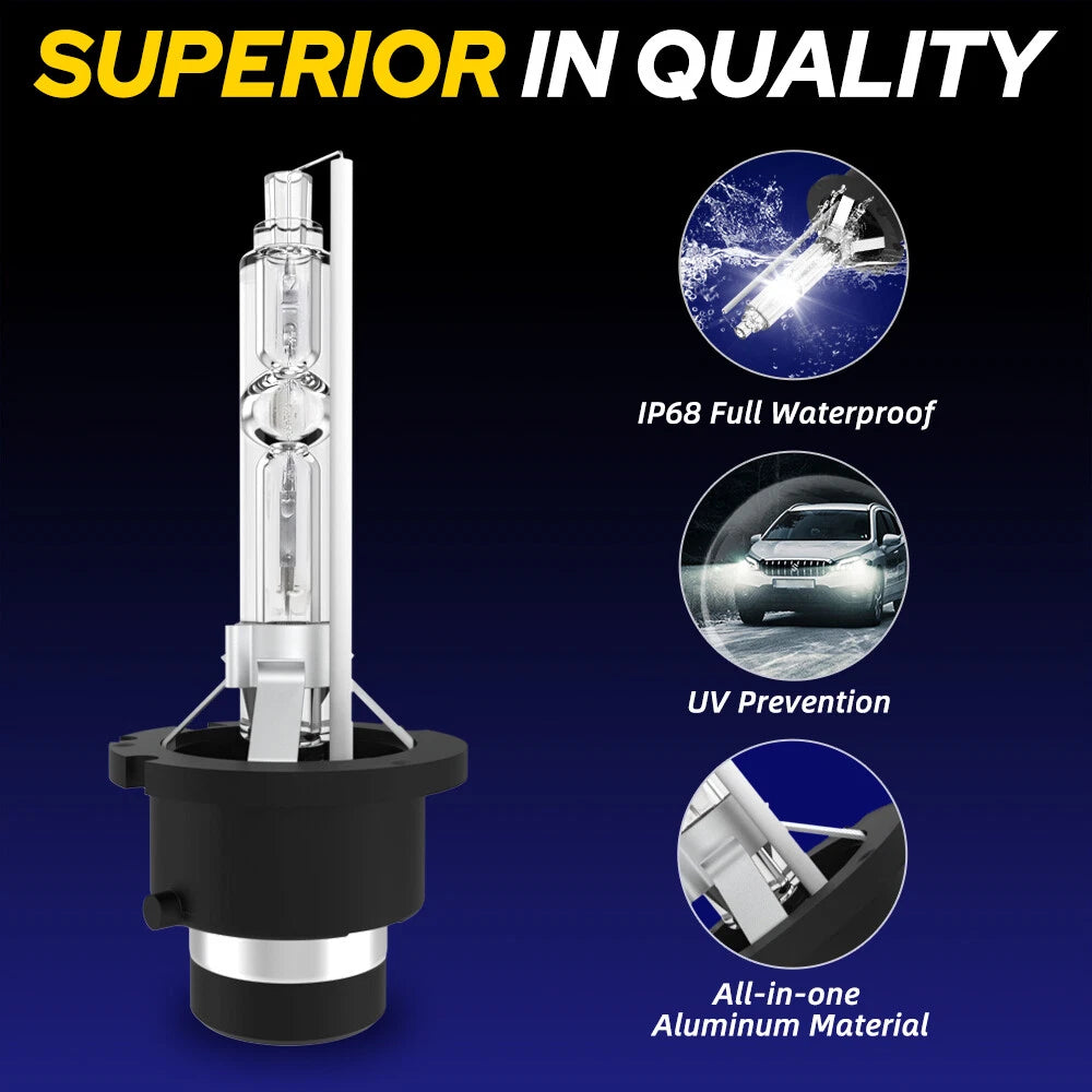 LED Headlight Bulb for D2S D2R Vehicles (6000K)