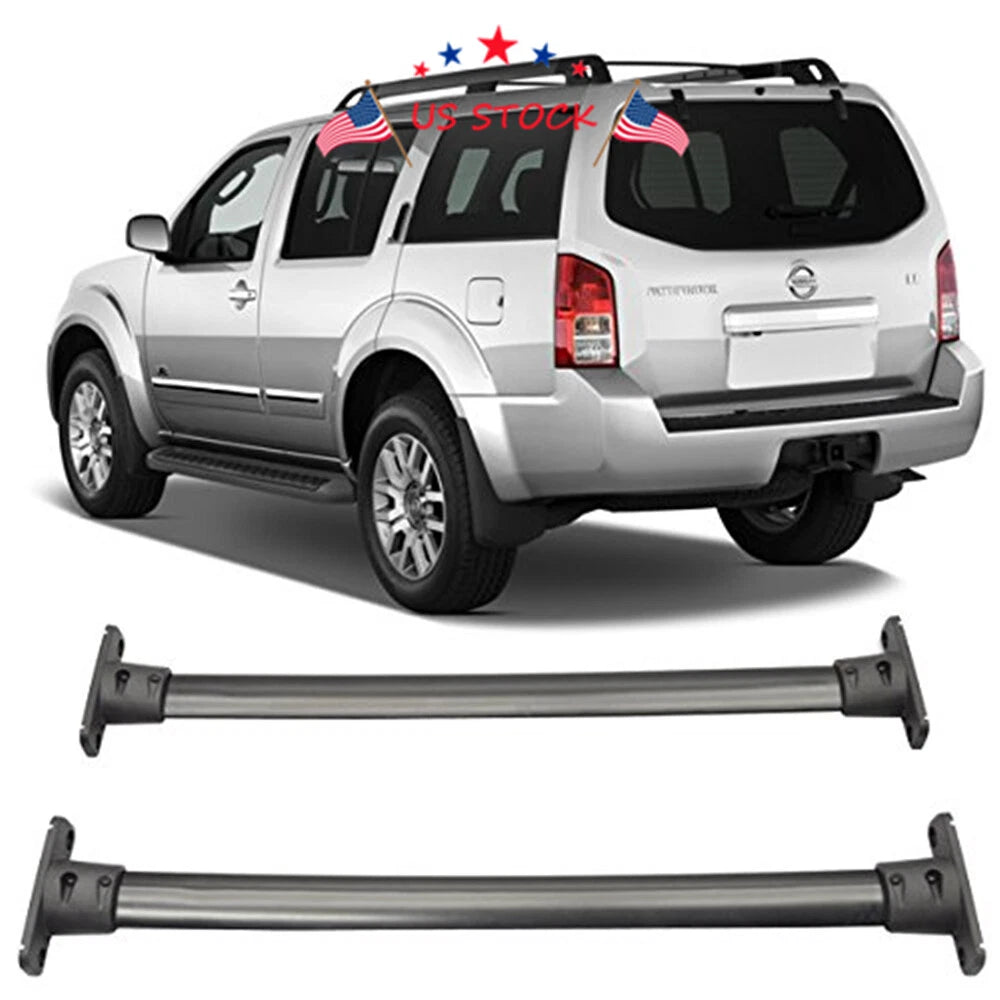 Set of 2 Aluminum Roof Top Rack Cross Bars for Nissan Pathfinder (2005–2012)