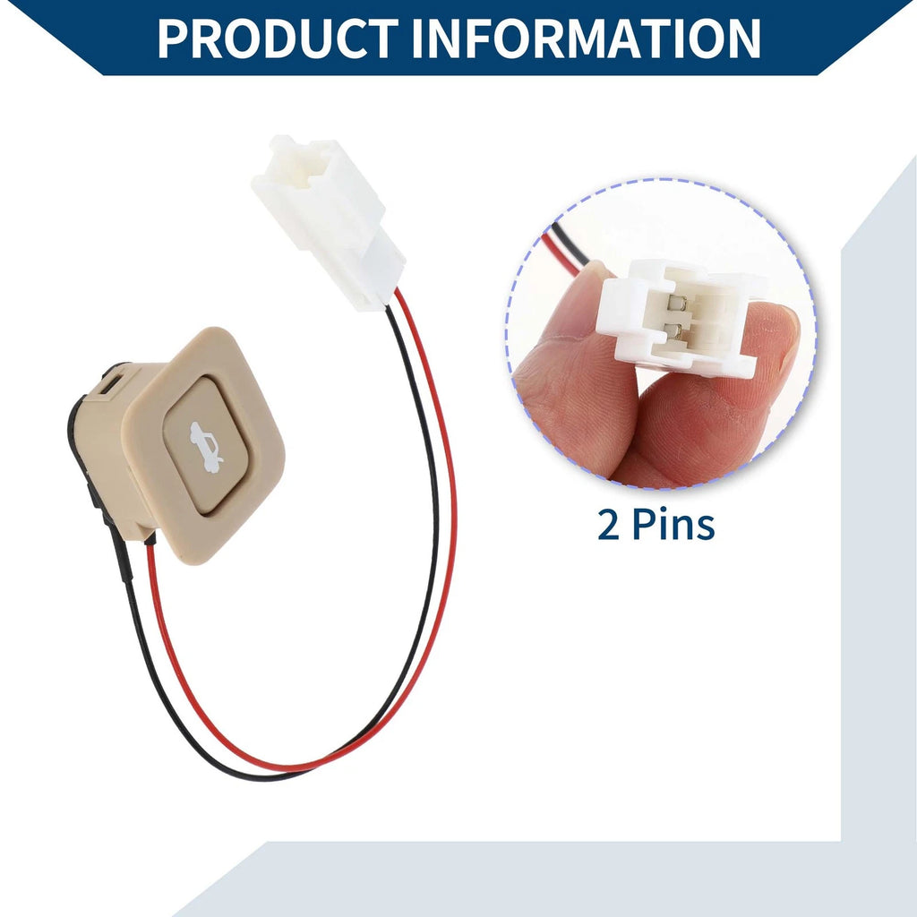 Trunk Lid Lock Release Push Switch for Hyundai Elantra (2017–2020)