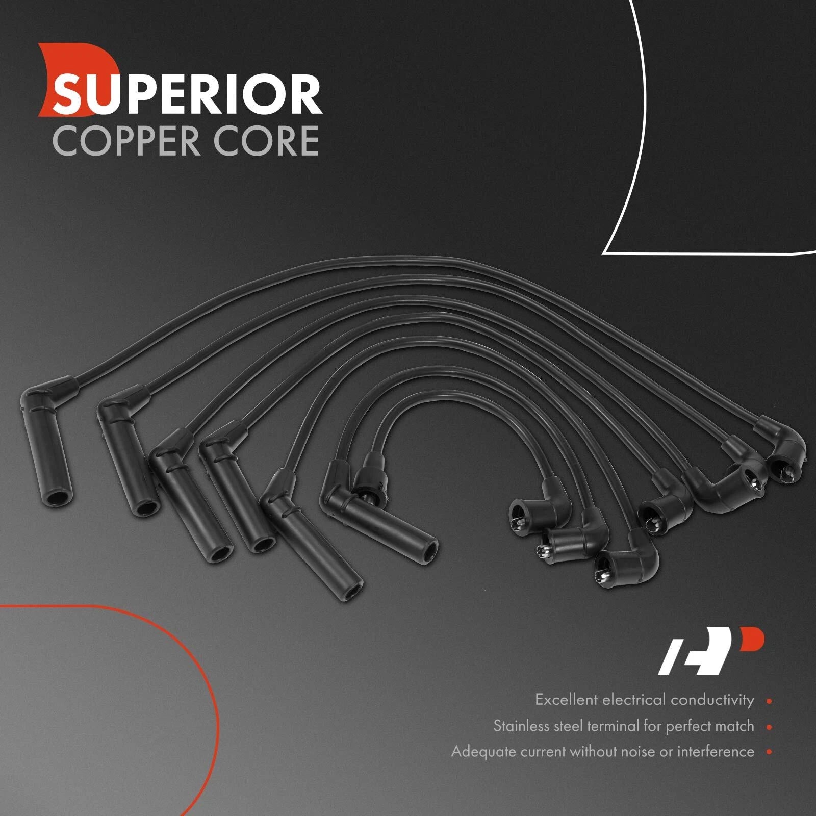 7X Spark Plug Wire Set for Mitsubishi 3000GT (1997–1999) 3.0L SOHC 7mm