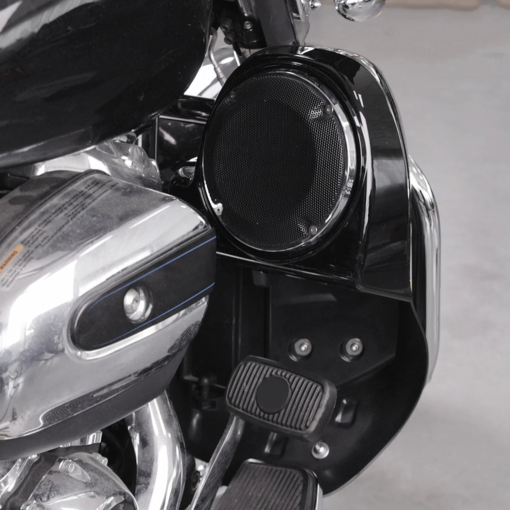 Lower vented leg fairing + 6.5" speakers w/ grills for Harley Touring (2014–2024)