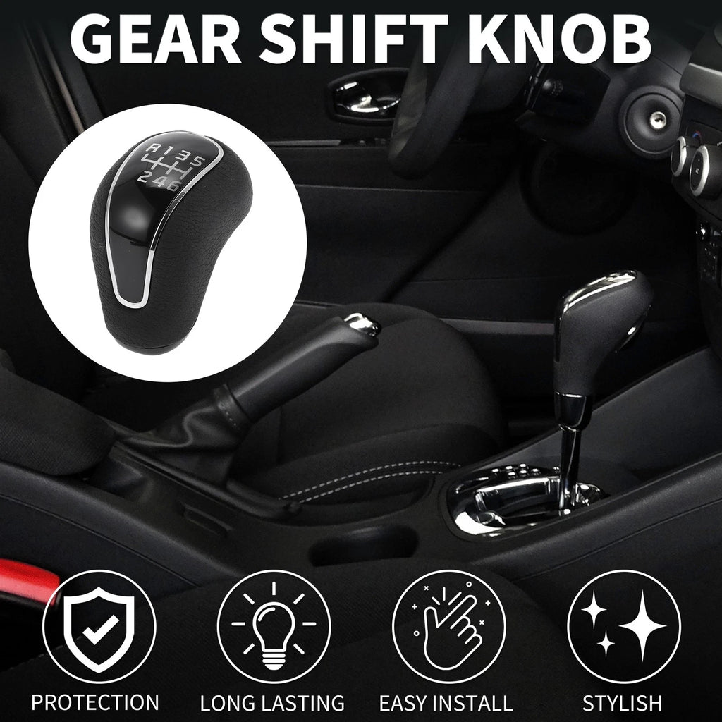 6 Speed Manual Gear Shifter Knob for Kia Forte Cerato K3 (2012–2016) Faux Leather