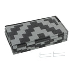 Outdoor Plastic Straw Rug for Patio or Deck (8x10 ft) - Waterproof Black