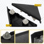 2X Fender Pillar Trim Mirror Corner Molding for Hyundai Elantra (2017–2020)