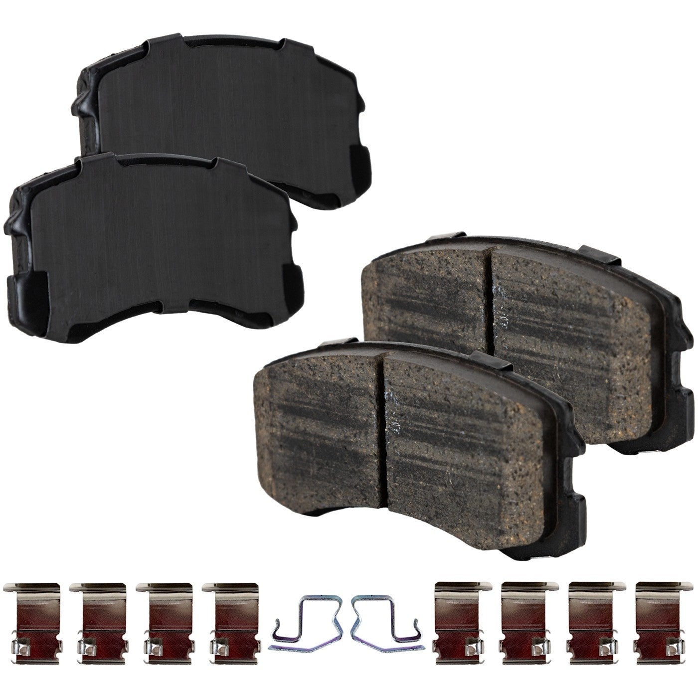 Set of 4 Front Ceramic Brake Pads for Mitsubishi Lancer (2002–2007)