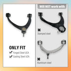 Front Upper Control Arms for Silverado Sierra 1500 Tahoe (2007–2018) 2-4" Lift