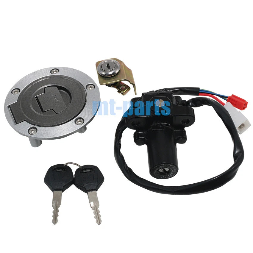 Ignition Key Switch, Fuel Tank Cap, Seat Lock Set for Yamaha YZF R1 (2004–2014)