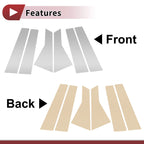 Set of 6 Door Pillar Window Trim for Mercedes-Benz B-Class (2012–2019) Chrome