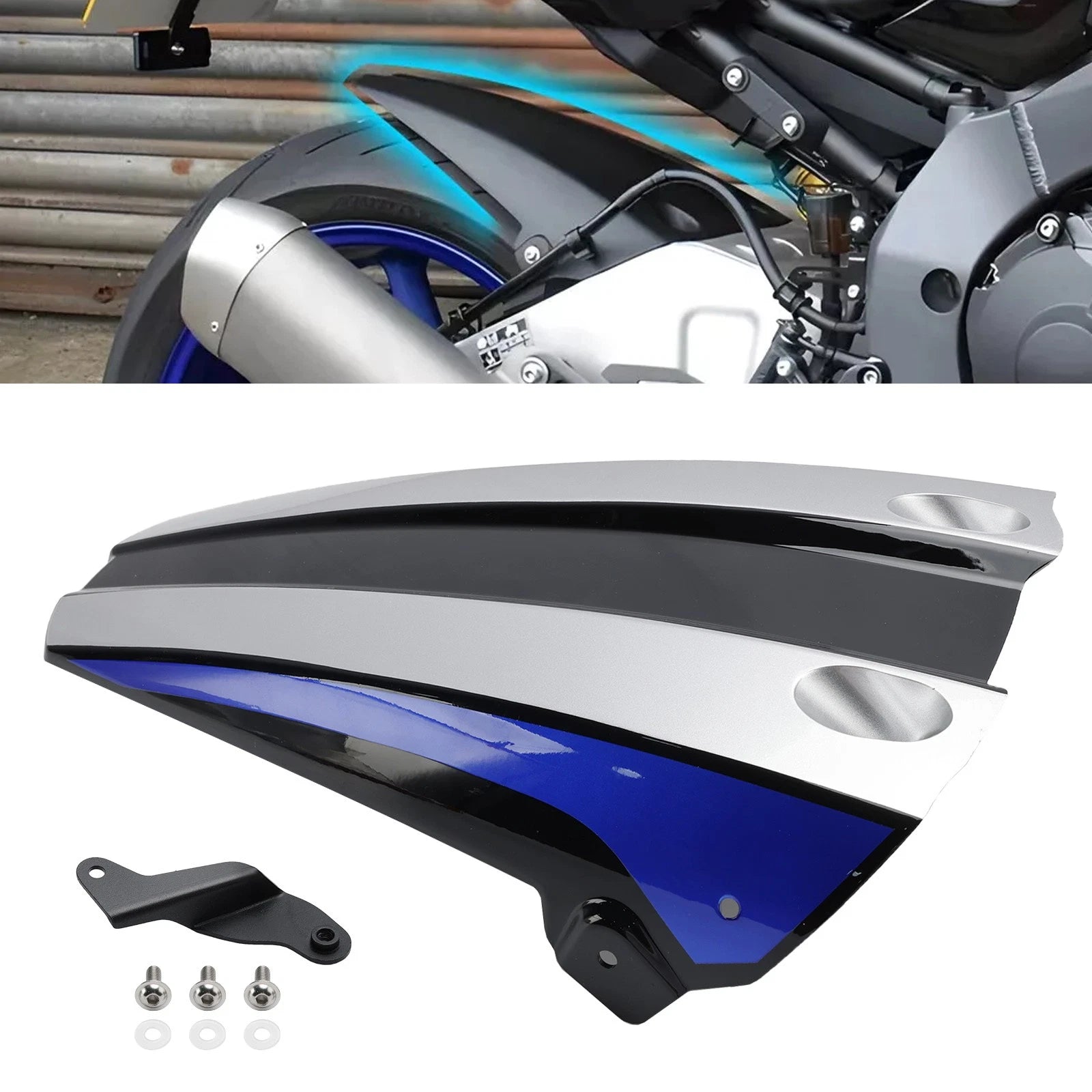 Rear Fender Mudguard Fairing for Yamaha MT-10 / SP MT10 (2016–2024) Blue