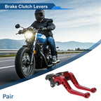 Long Brake Clutch Levers for Honda VFR1200F (2010–2014) Red 1 Pair