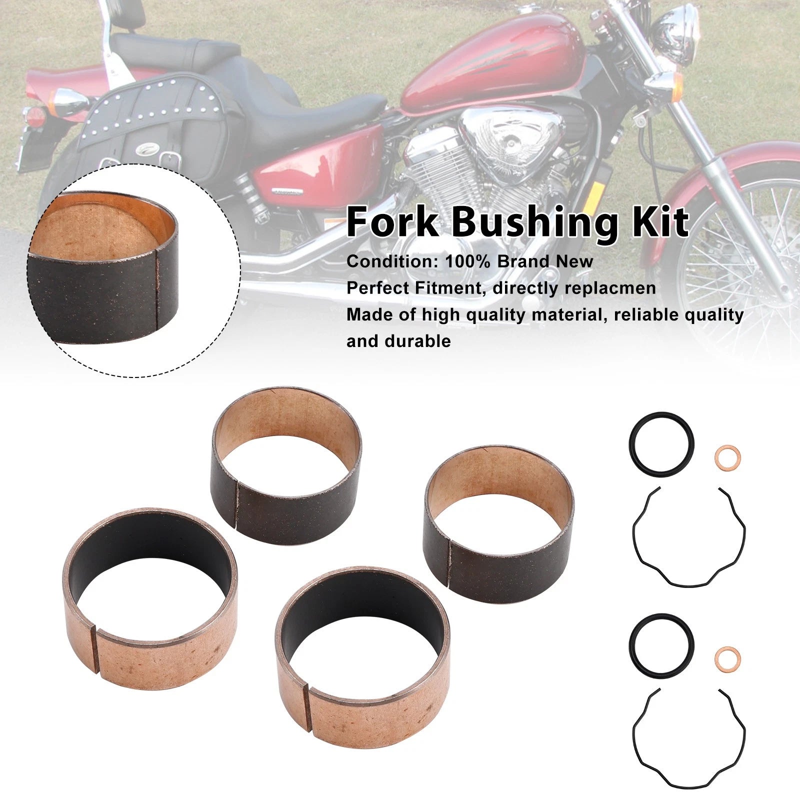 Fork Bushing Kit for Honda Shadow VLX 600 VT600C (1988–2007)