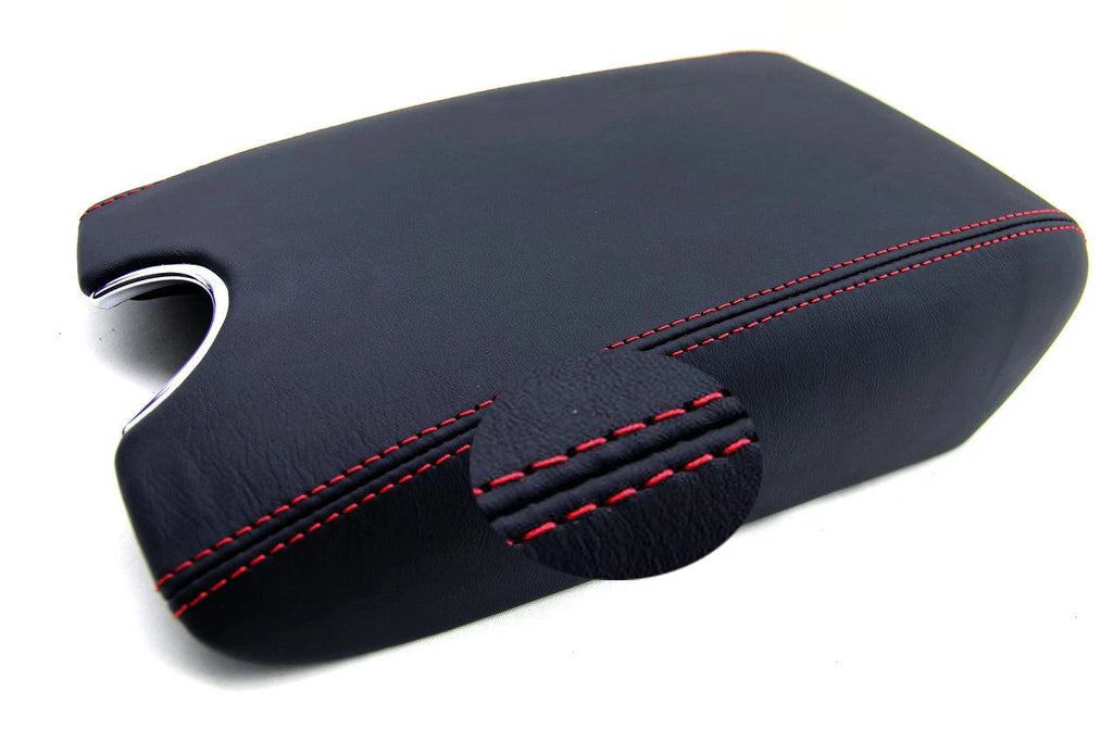 Center Console Armrest Cover for Infiniti G37 (2010–2014) Red Stitch