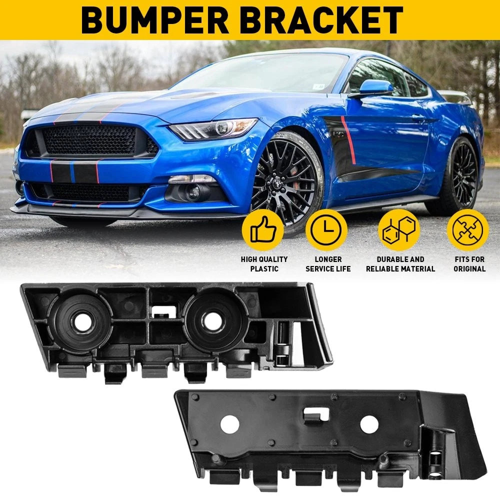 Front Bumper Support Bracket Retainer Set Left Right for Ford Mustang (2015–2017)