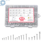 Set of 425 Self-Drilling Screws #8 #10 for Automotive Use