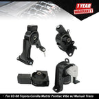 Engine and Transmission Mounts for Toyota Corolla (2003–2008)