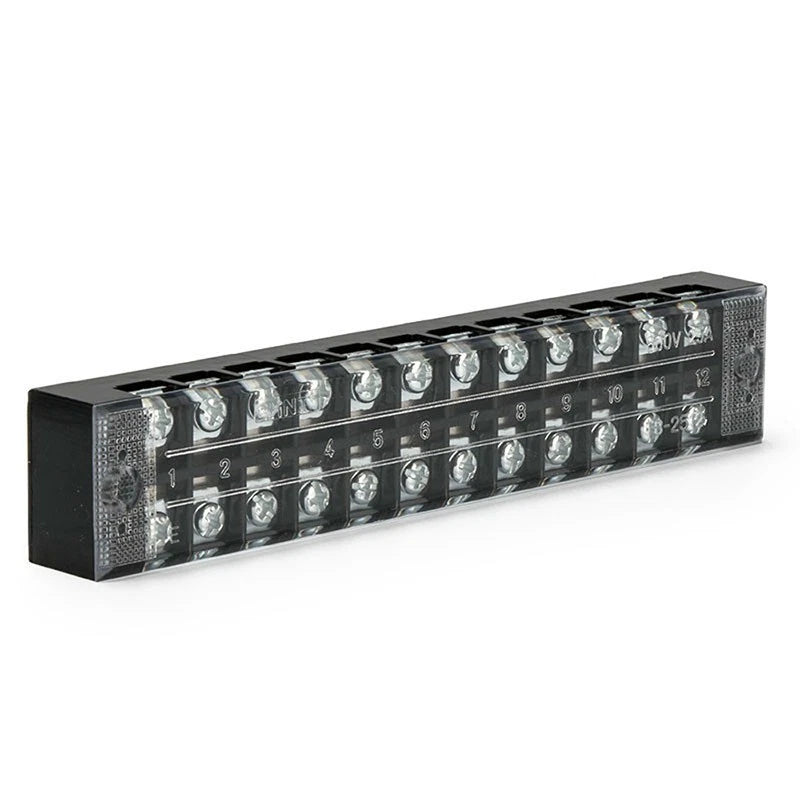 Set of 2 Power Distribution Bus Bar Terminal Blocks 100A 660V