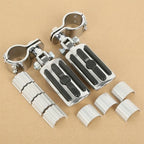 Set of 4 Adjustable Chrome Footpeg Clamps for Harley Sportster XL