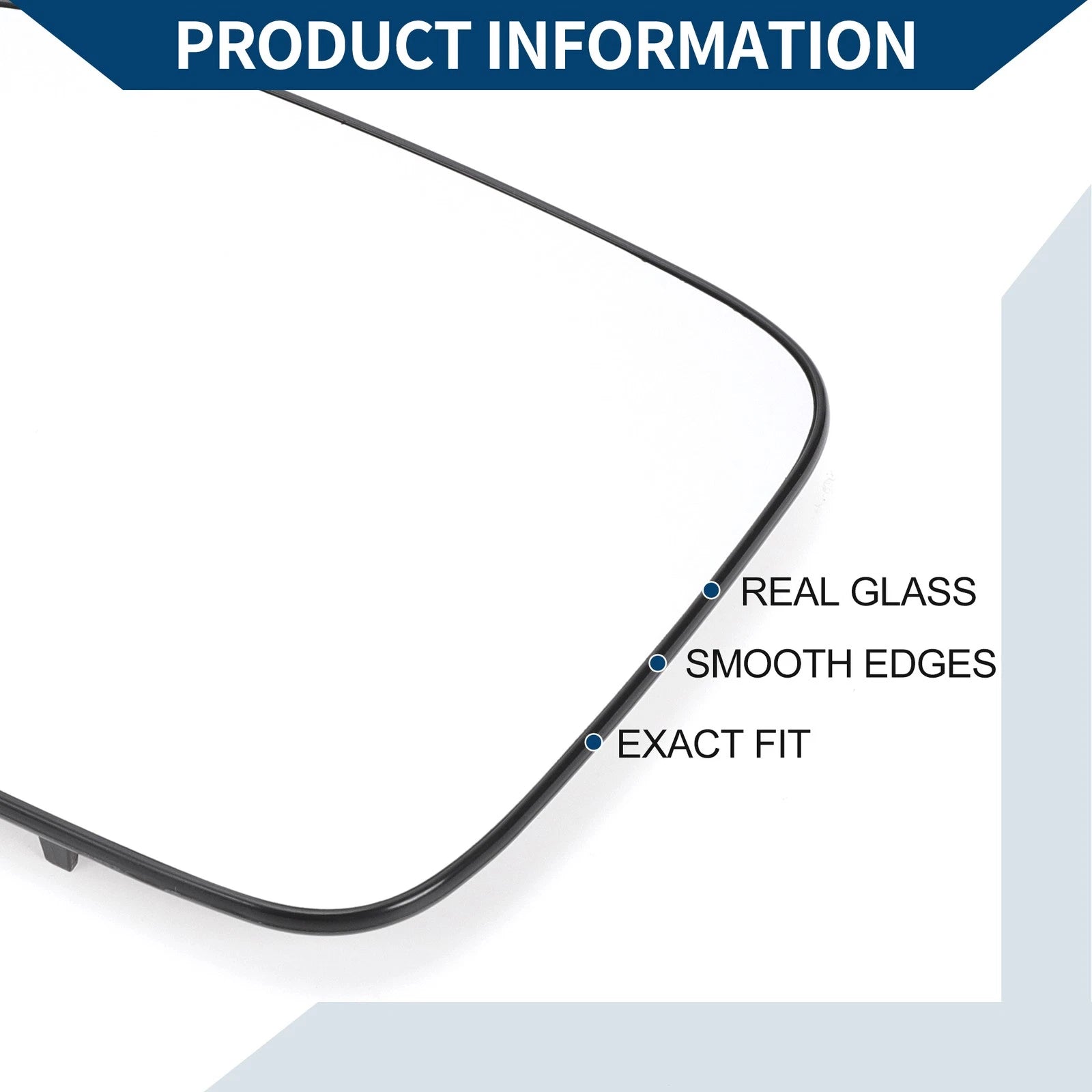 Heated Left Side Mirror Glass for Honda Pilot (2003–2008)