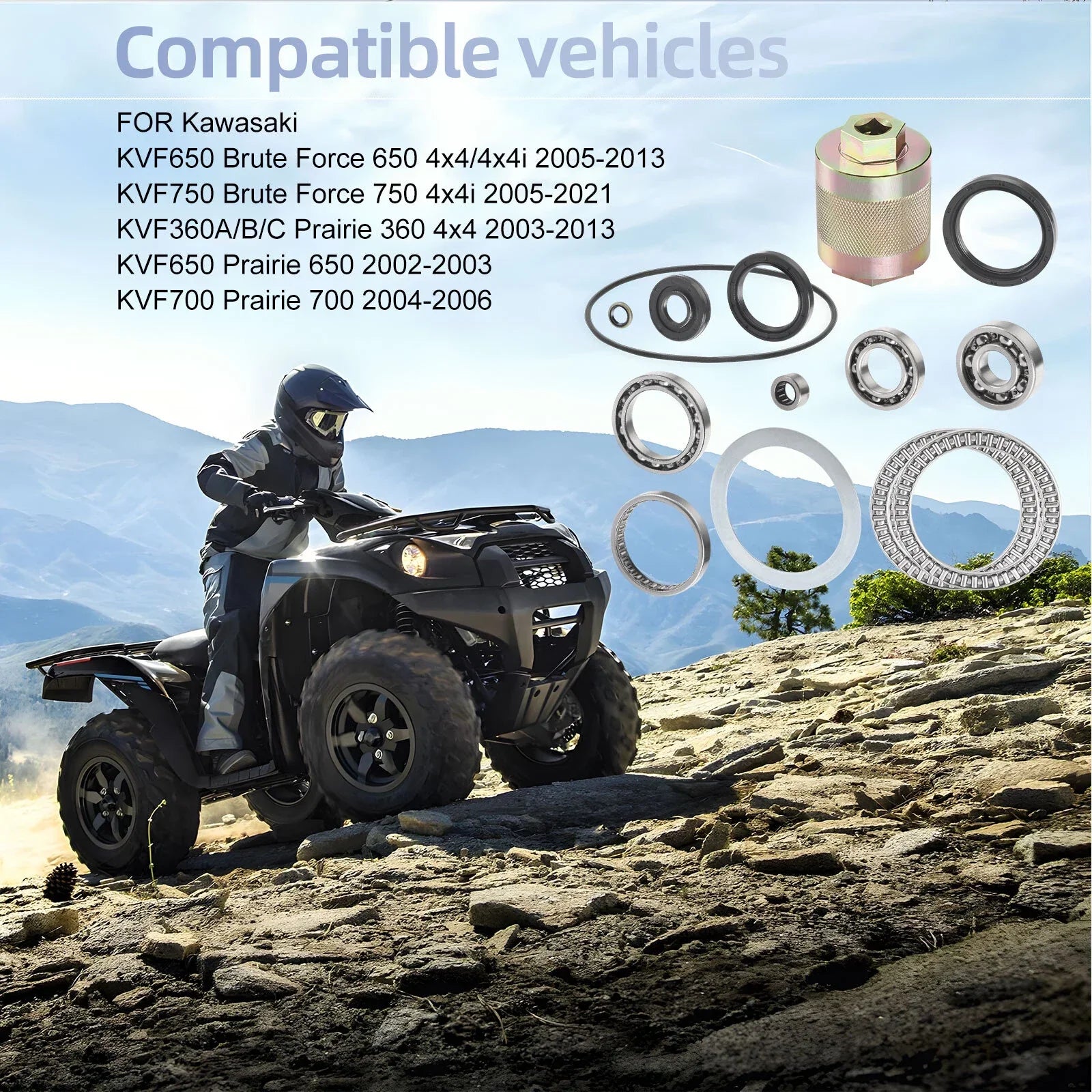 Brute Force Bearing Seal & Tool for Kawasaki 4x4i