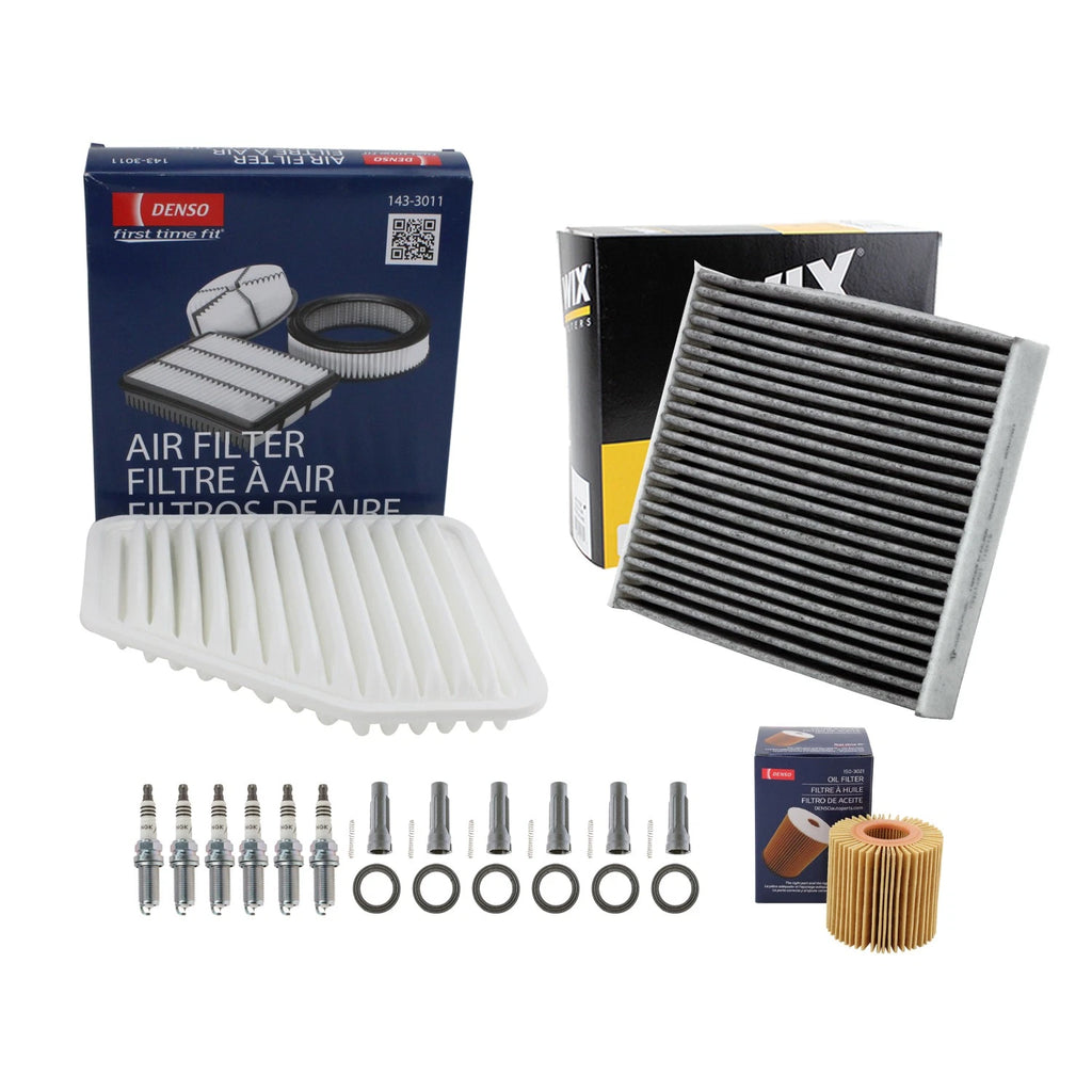 Tune Up Kit with 6 NGK Spark Plugs & Boots for Avalon Camry ES350 Venza
