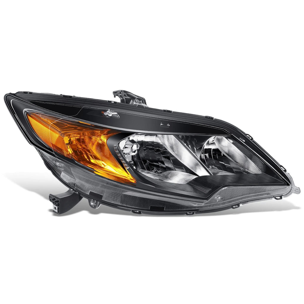 Right Passenger Side Headlight Lamp for Honda Civic Coupe (2014–2015) Chrome