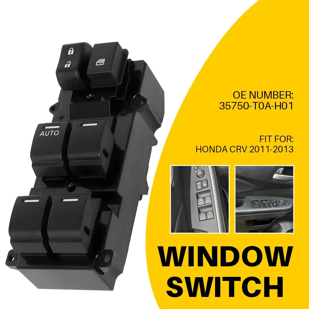 Electric Master Power Window Control Switch for Honda CR-V (2012–2013)