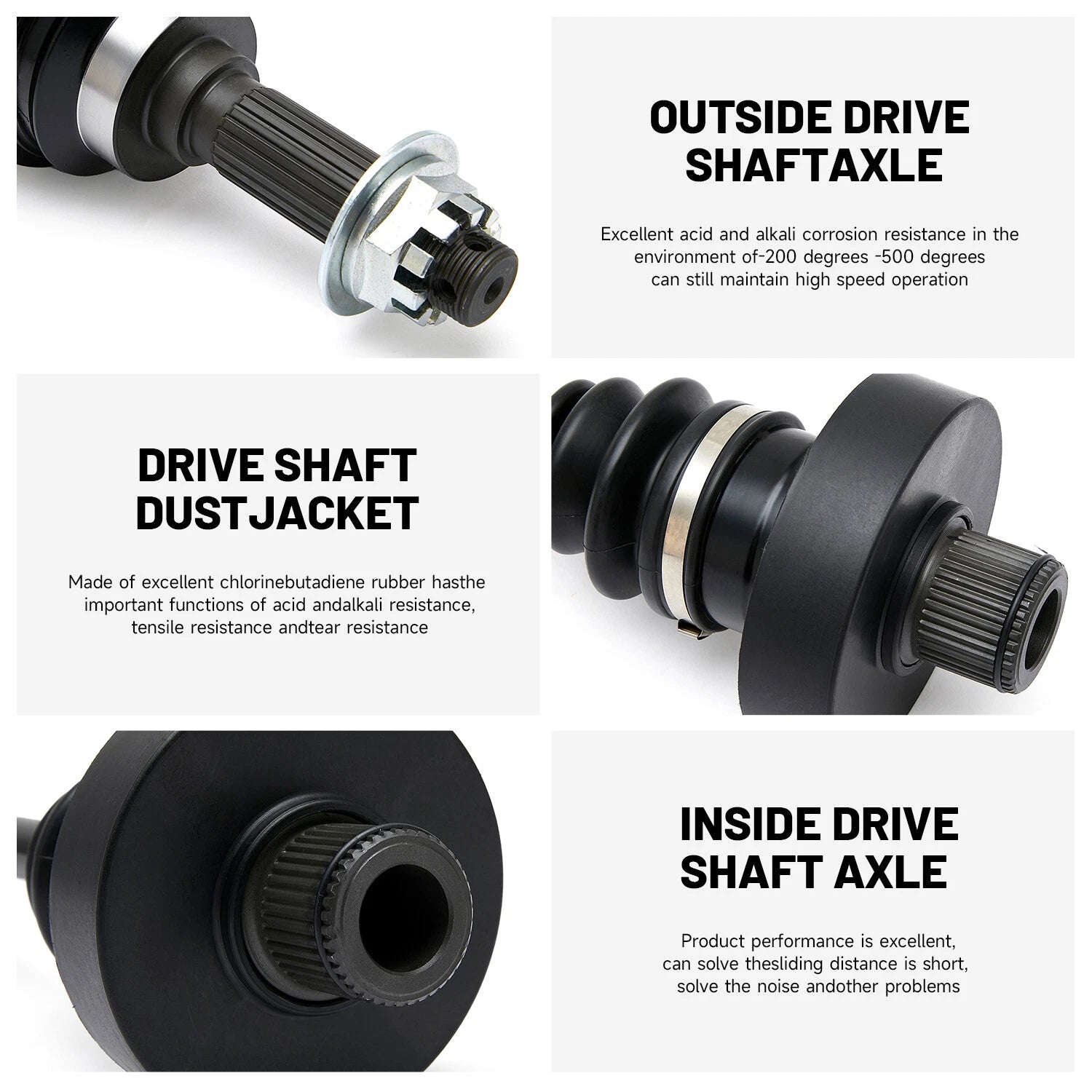 CV Axle Shaft Assembly for King Quad 450 500 700 750 (2003–2023)