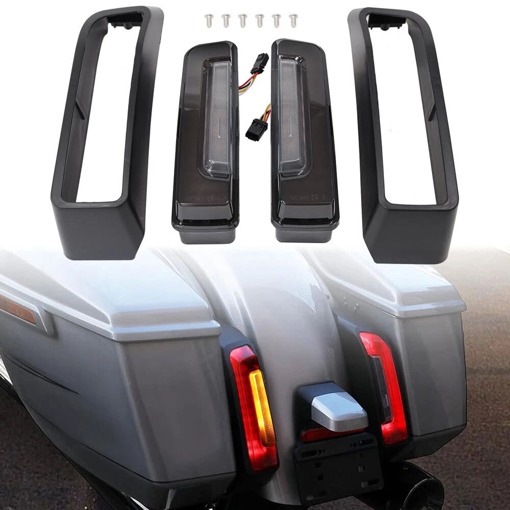 LED Rear Fender Saddlebag Side Light for Harley Street Glide/Road Glide (2024)