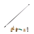 Radiator Flush Wand for High Pressure Cleaning Gun (Stainless Steel) (39.4")