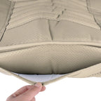 Beige PU Car Front Seat Mat Cushion