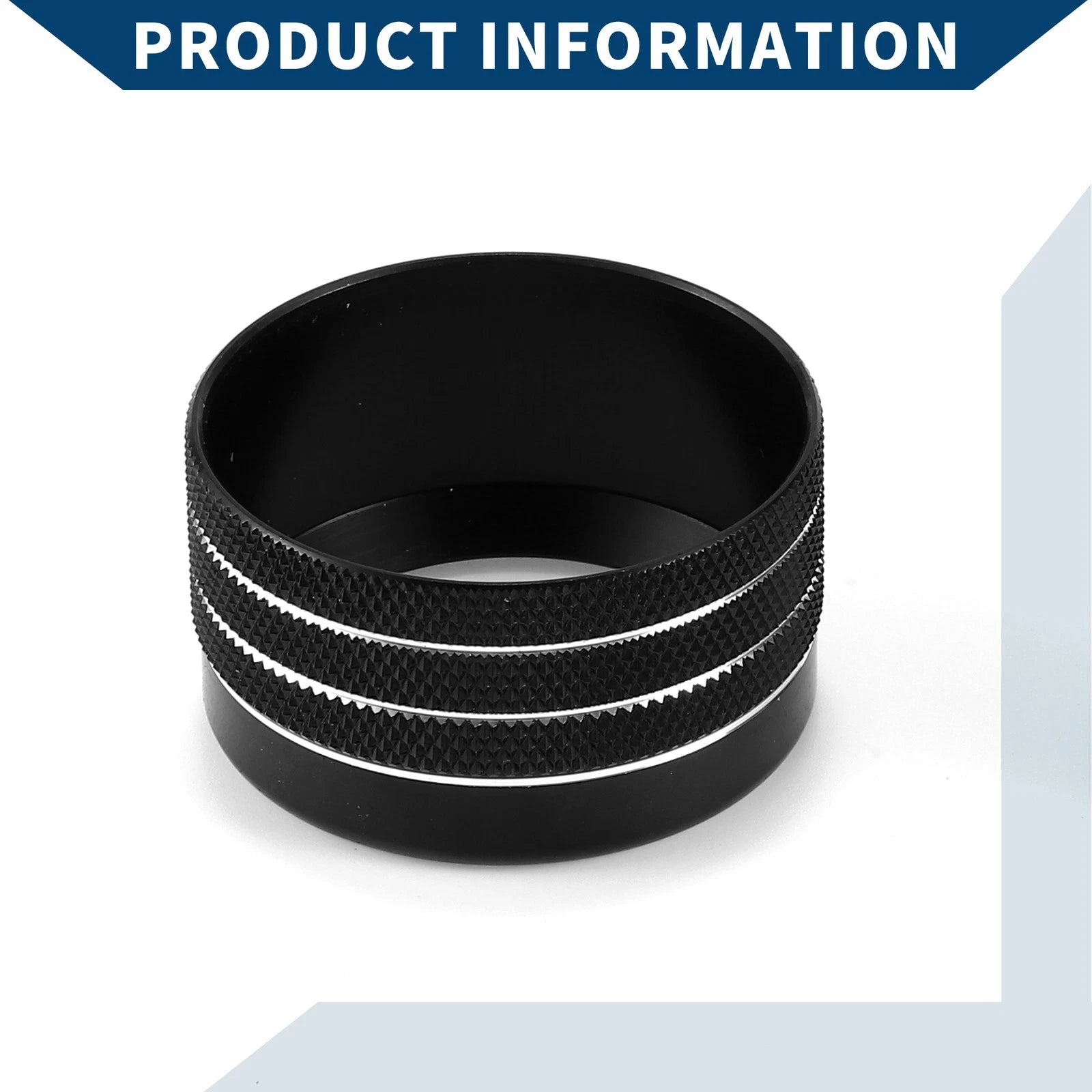 Set of 2 Media Radio Audio Tune Switch Knob Covers for Dodge RAM (2019–2022) Black