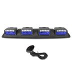 4X Off-Road Roof Mount Fog Lamps with LED Accent Lights for Universal Fit