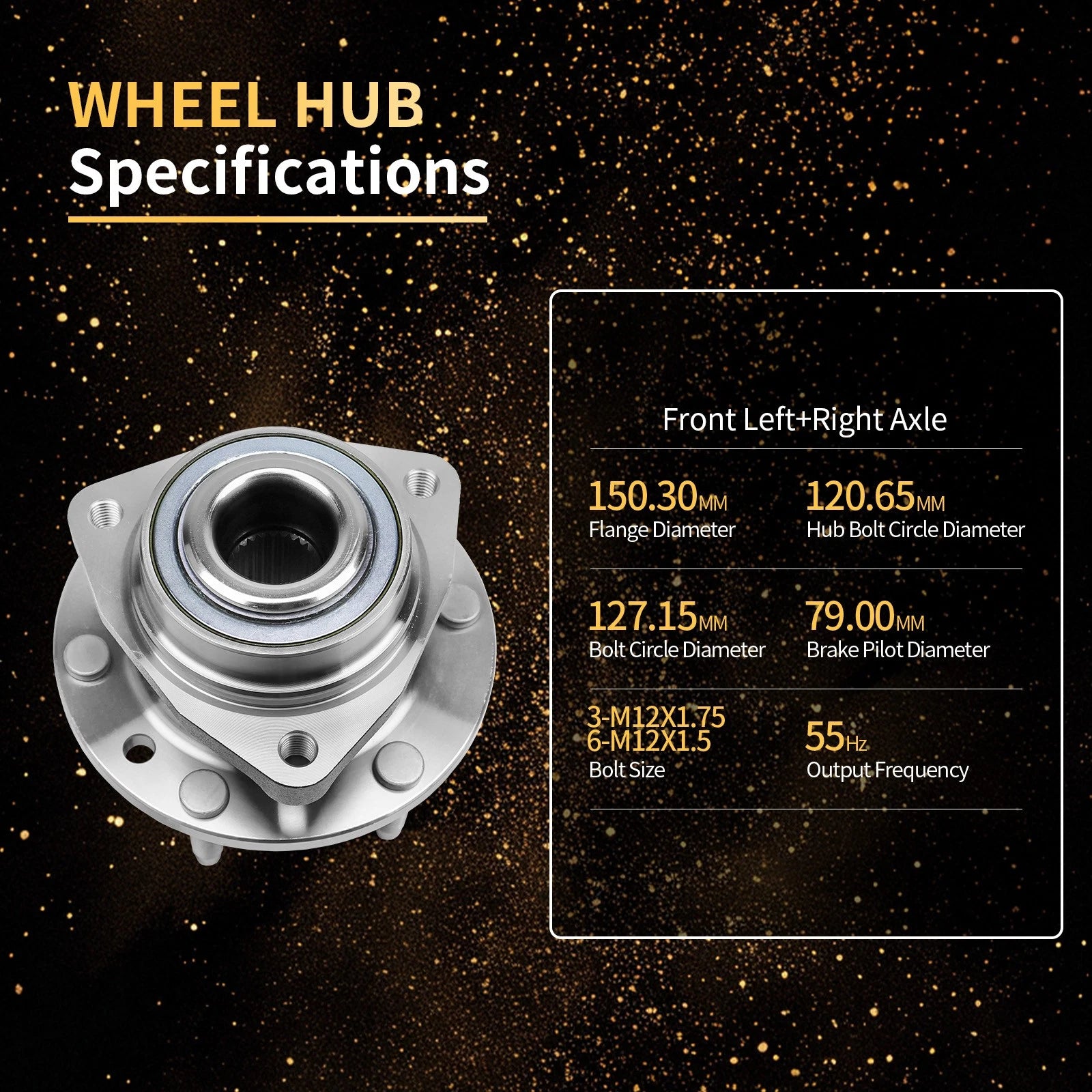 Front Wheel Bearing Hub Assembly for Chevy Trailblazer Envoy Bravada Rainier (2002-2009)