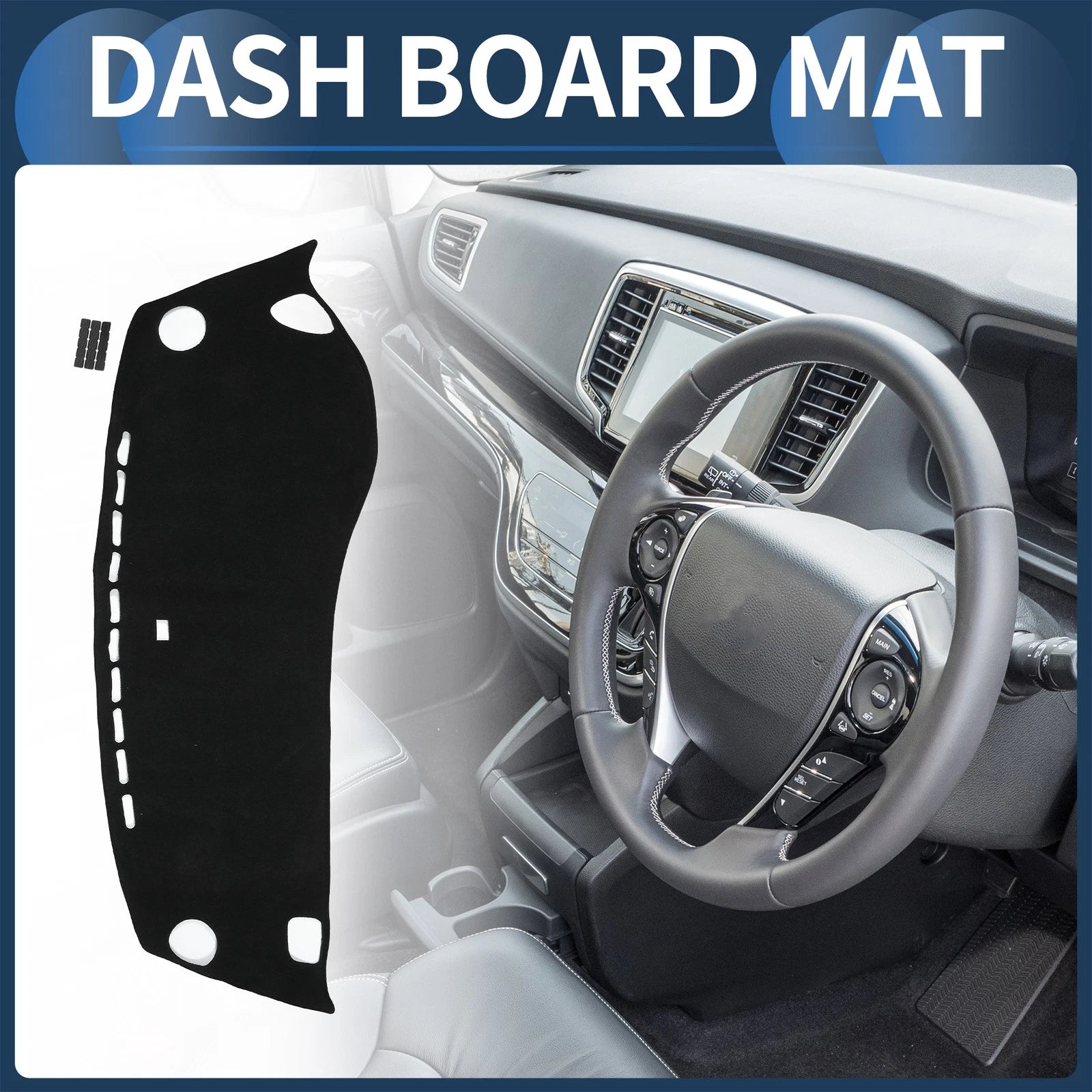 Dashboard Dash Cover Mat for Honda Odyssey RB3 RB4 (2016–2019) Black Set of 1