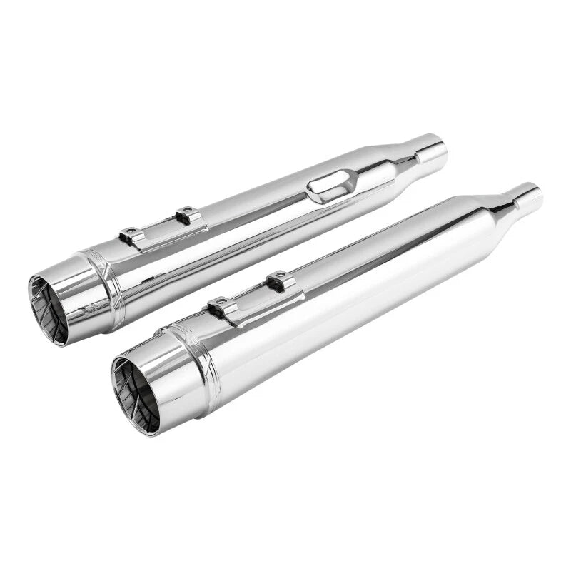 4" Slip-On Straight Mufflers Exhaust Pipe for Harley Road Street Glide (2017–2025)