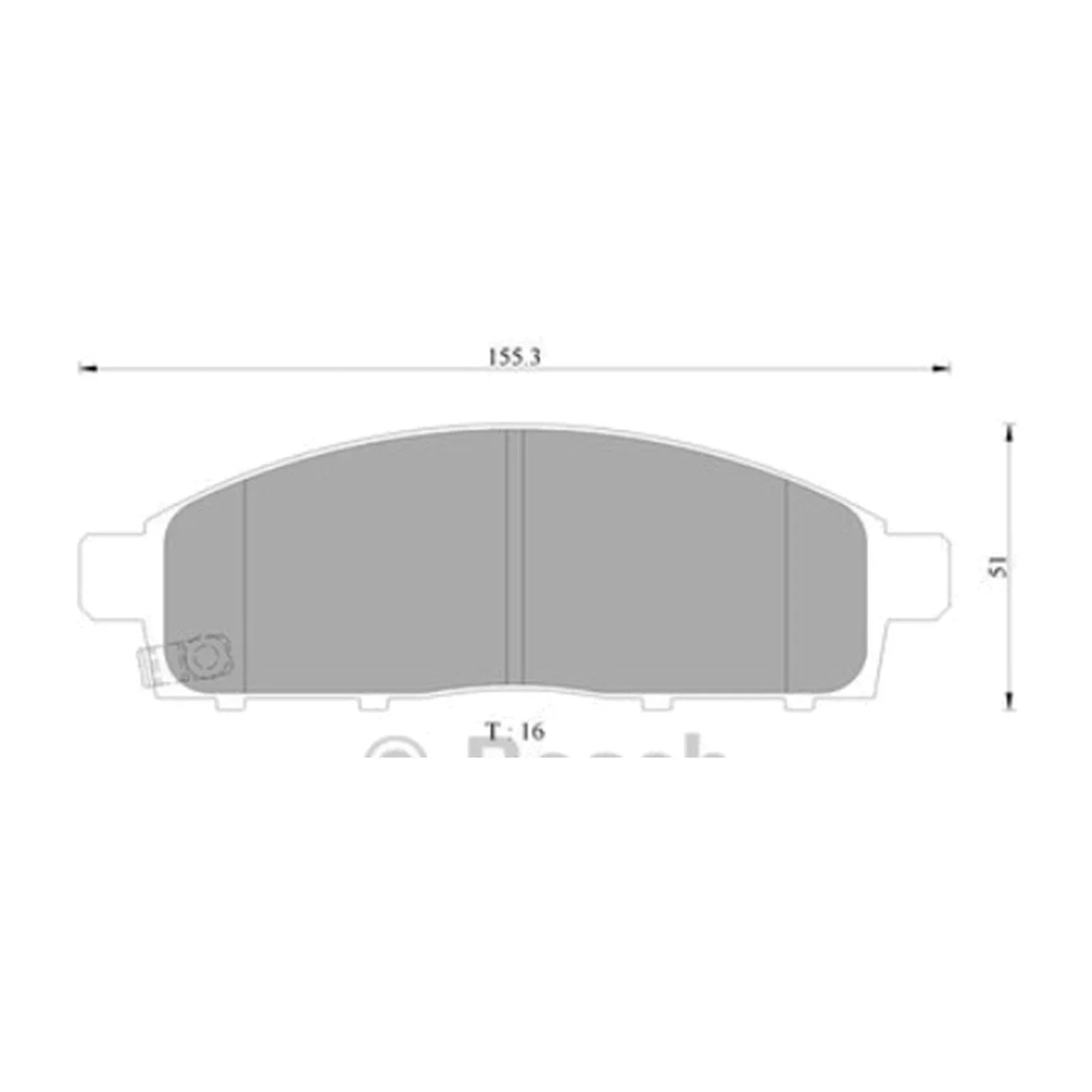 Front Disc Brake Pad Set for Mitsubishi Triton ML MN MQ MR (2006 - 2020)