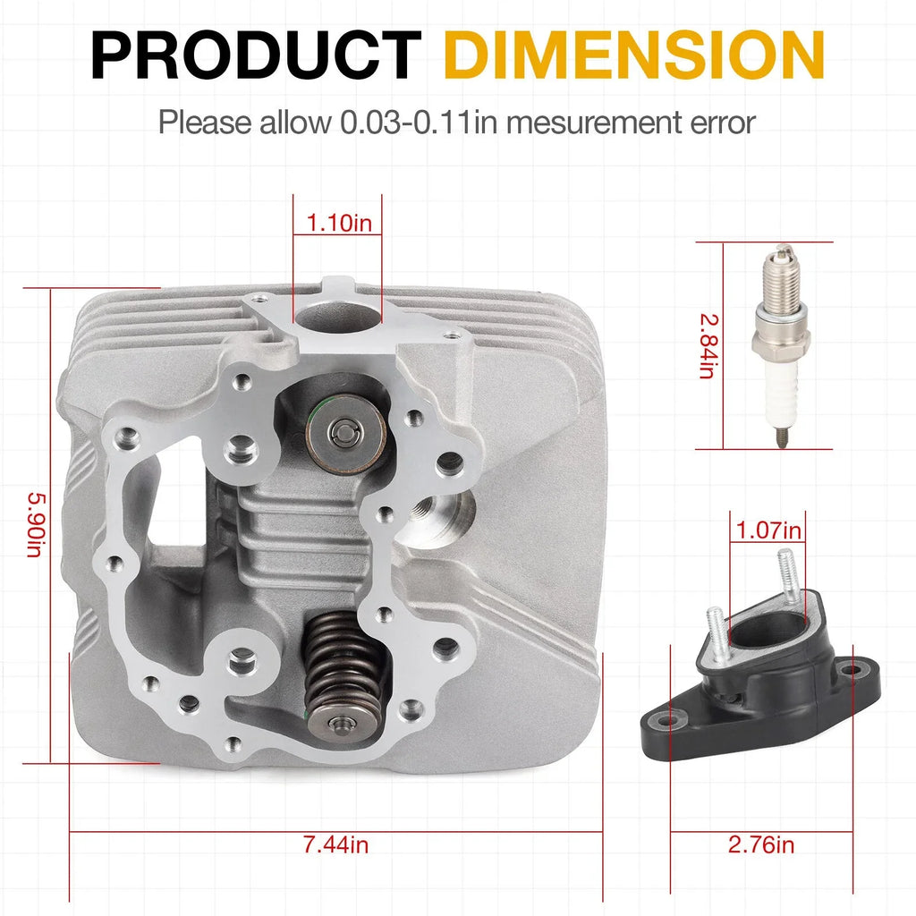 Cylinder Head for Honda TRX250EX/TRX250X Recon 250 (2003–2014)