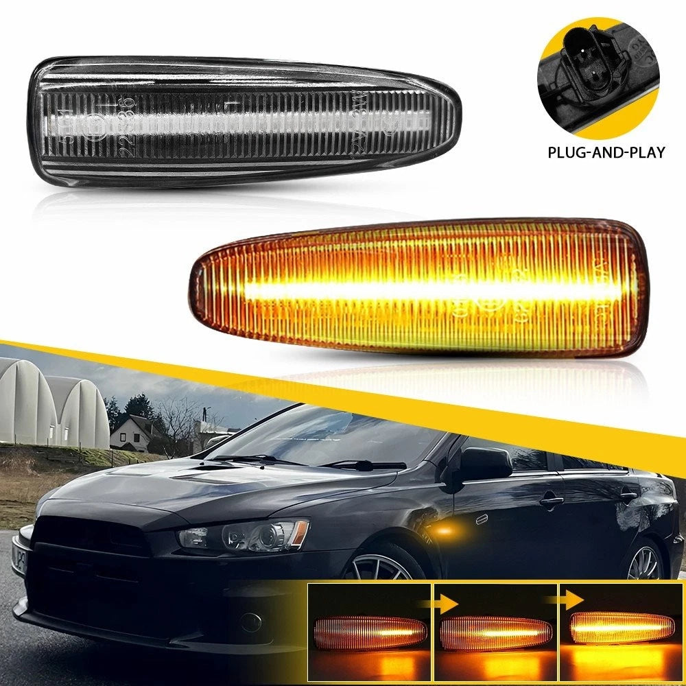 Side Fender Blinker Signal Light for Mitsubishi Lancer, Outlander Sport, Mirage (EO)