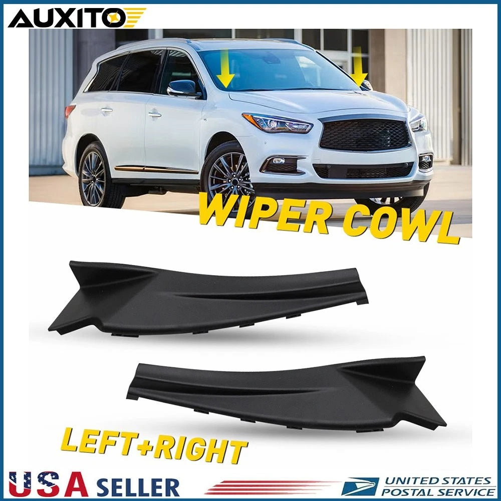 Set of 2 Wiper Cowl Extension Covers for Infiniti QX60 (2016–2020)