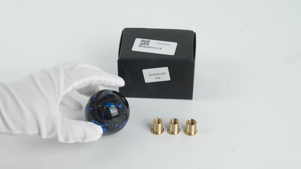 Gear Shift Knob for Universal Vehicles - Forged Carbon Fiber Ball Type