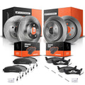 Set of 4 Disc Brake Rotors & Ceramic Pads for Ford Ranger (2010–2011)