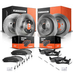 Set of 4 Disc Brake Rotors & Ceramic Pads for Ford Ranger (2010–2011)