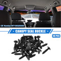 40Pcs Canopy Seal Buckle Clips for Ford Mustang (2005–2012) Black